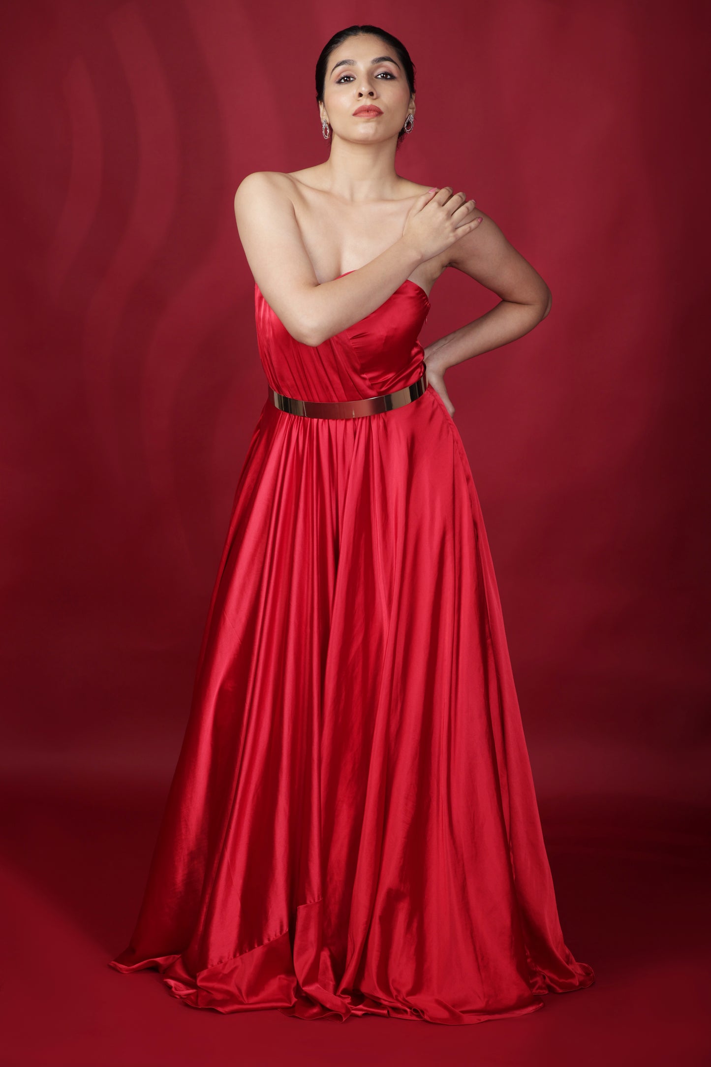 Iman Gown With Gold Belt
